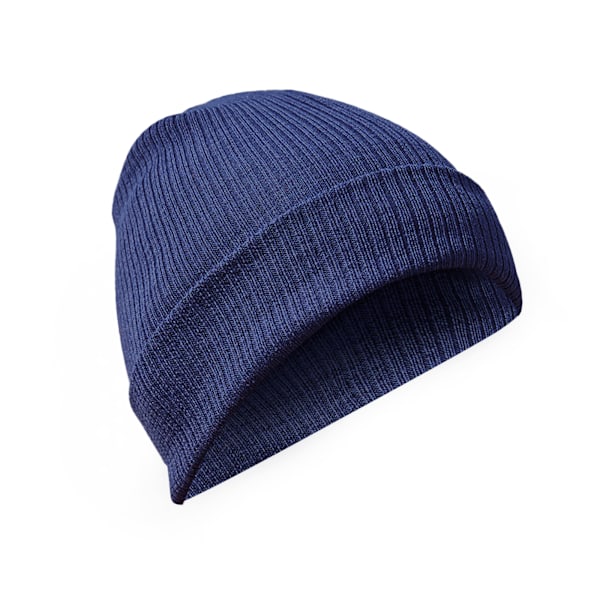 Beechfield Unisex Vuxen Stickad Ekologisk Bomull Mössa En Storlek Oxford Navy One Size
