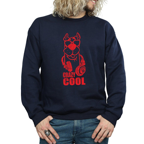 Scooby Doo Herr Crazy Cool Sweatshirt M Marinblå Navy Blue M