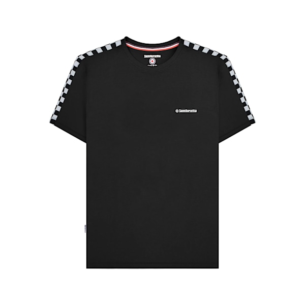 Lambretta Herr T-shirt Tvåfärgad med Tejp XXL Svart Black XXL