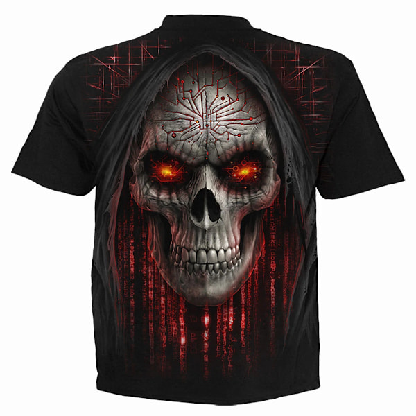 Spiral Direct Unisex Adult Cyber Death T-Shirt S Svart Black S