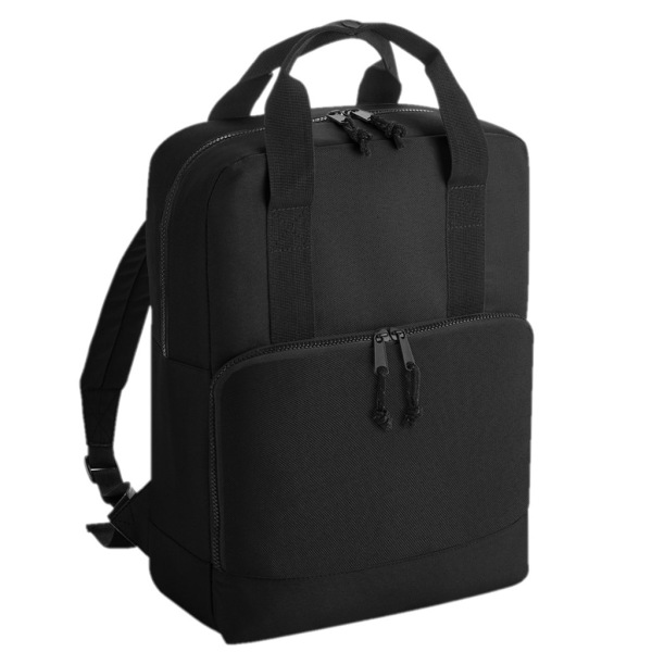 Bagbase Cooler Återvunnen ryggsäck One Size Svart Black One Size