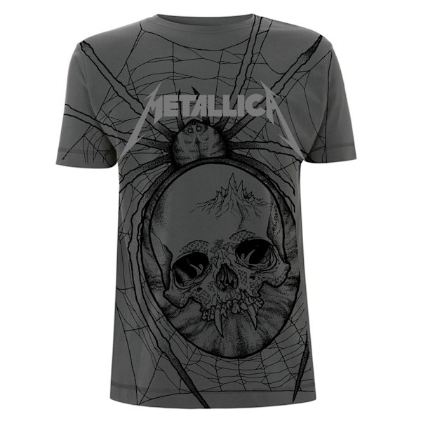 Metallica Unisex Adult Spider T-Shirt M Grey Grey M