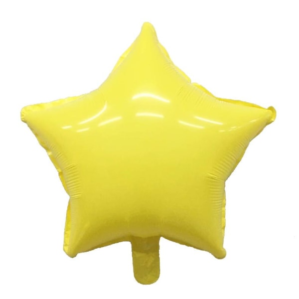 Realmax Macaron Star Folieballong (Förpackning med 10) One Size Gul Yellow One Size