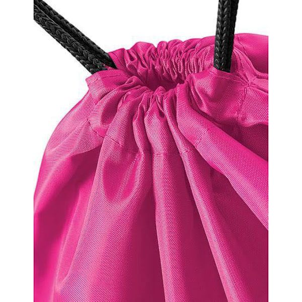 BagBase Budget Vattentålig Sport Gymsac Dragsnöre Väska (11 Fuchsia One Size