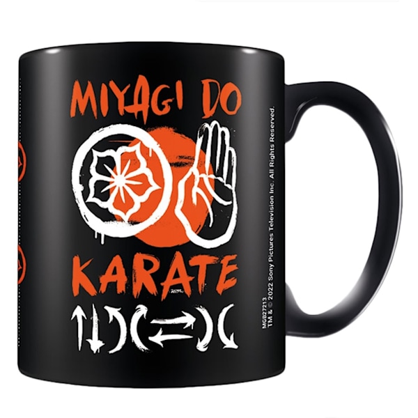 Cobra Kai Miyagi Do Karate Mug En Storlek Svart/Orange/Vit Black/Orange/White One Size