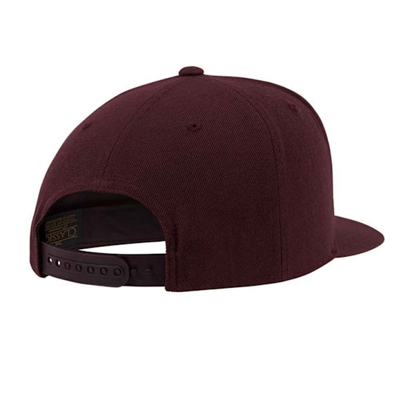 Flexfit Classic Snapback Cap för män, One Size, Maroon/Maroon Maroon/Maroon One Size