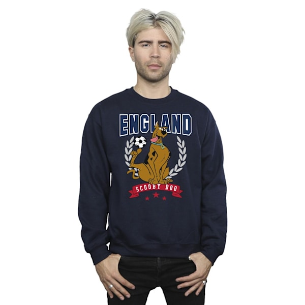 Scooby Doo Herr England Fotbollströja XXL Marinblå Navy Blue XXL