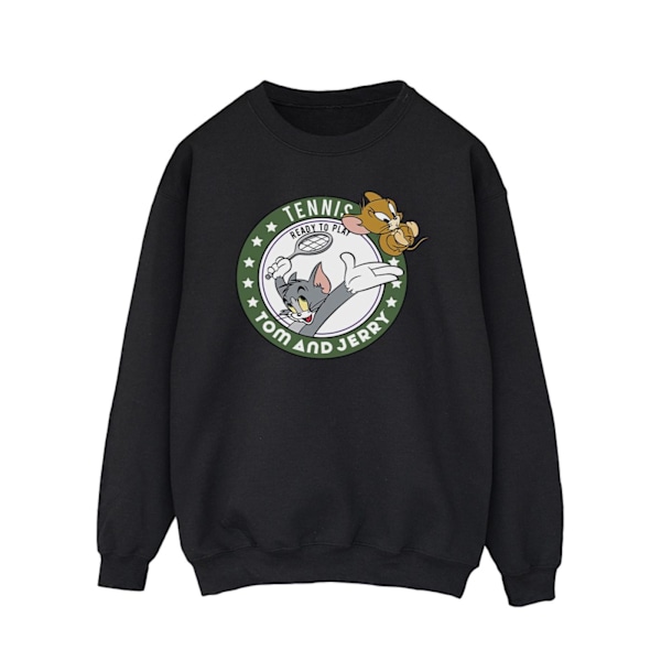 Tom And Jerry Herr Tennis Ready To Play Sweatshirt M Svart Black M