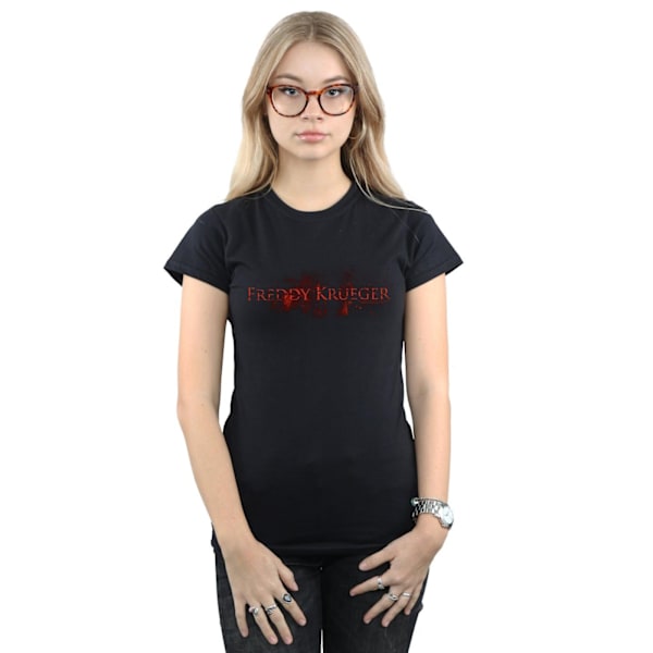 A Nightmare On Elm Street Dam/Kvinnor Freddy Namnskylt Bomull T-shirt Black XL