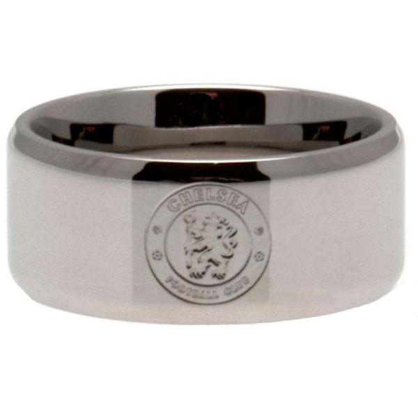 Chelsea FC Band Ring Medium Silver Silver Medium