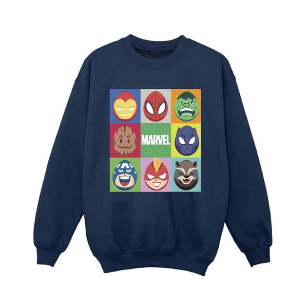 Marvel Pojkar Påskägg Tröja 5-6 År Marinblå Navy Blue 5-6 Years