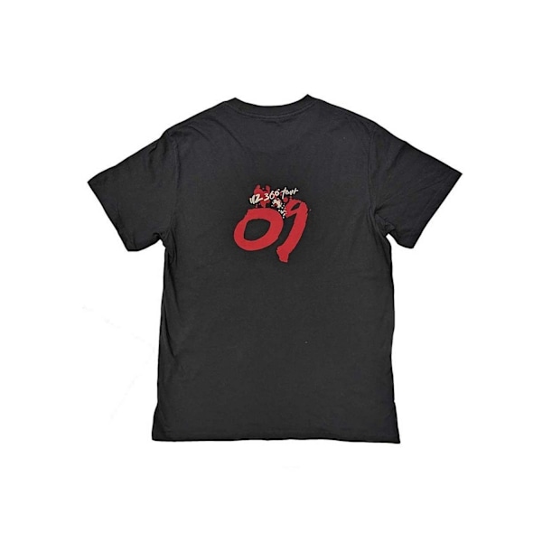 U2 Unisex Vuxen 360 Grader Tour 2009 Infinity Ryggtryck T-Shir Black M