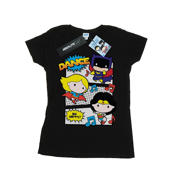 DC Comics Dam/Dam Chibi Super Friends Dance Bomull T-Shir Black XL