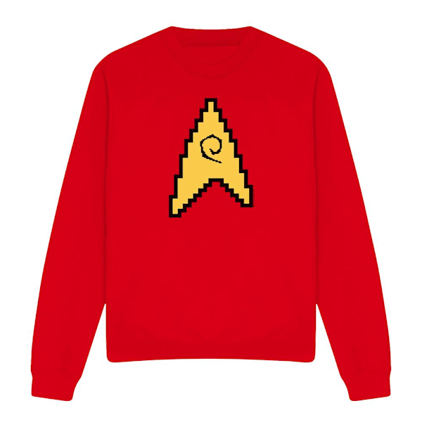 Star Trek Unisex Vuxen Ingenjörs 8-Bit Tröja S Röd Red S