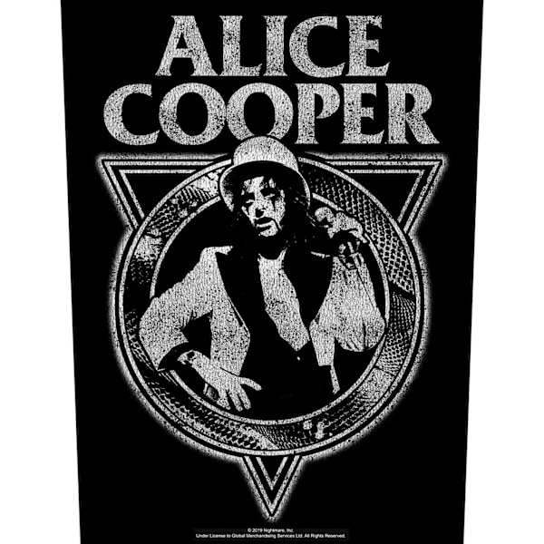 Alice Cooper Ormmönster Patch En Storlek Svart/Grå Black/Grey One Size