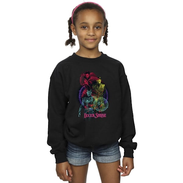 Marvel Girls Doctor Strange Rainbow Sweatshirt 12-13 år Svart Black 12-13 Years