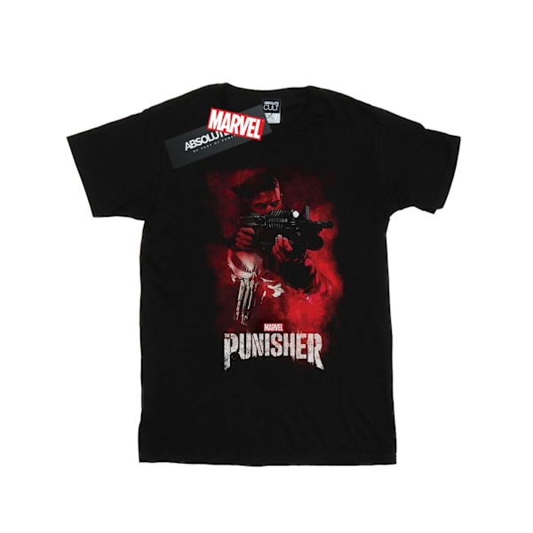 Marvel The Punisher TV-serie Röd Rök T-shirt L Svart Black L