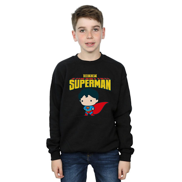 DC Comics Pojkar Superman Min Pappa Är Min Hjälte Sweatshirt 3-4 År Black 3-4 Years