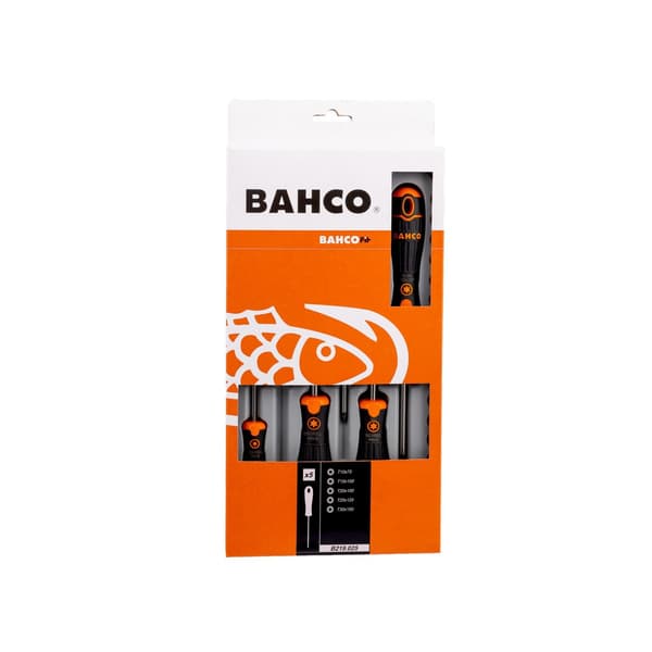 Bahco B219.025 Bahcofit Torx Skruvmejselset, 5 Delar One Size Multi Colour One Size