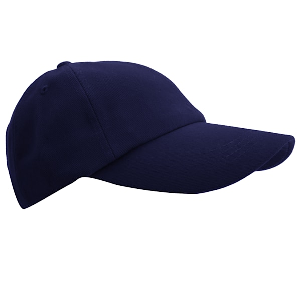 Result Unisex Lågprofilerad Tung Borstad Bomulls Basebollkeps (2-pack) Navy Blue One Size
