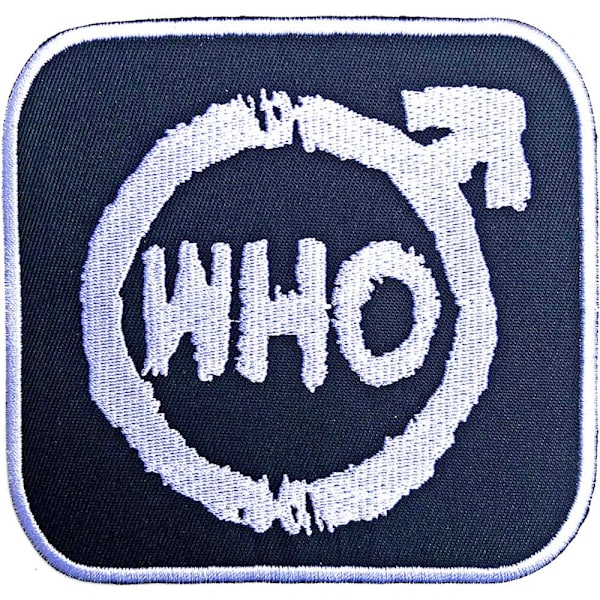 The Who Spray Logo Strykjärnsmärke En Storlek Blå/Vit Blue/White One Size