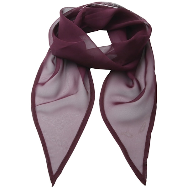 Premier Dam/Kvinna Arbets Chiffon Formell Scarf En Storlek Aubergine Aubergine One Size