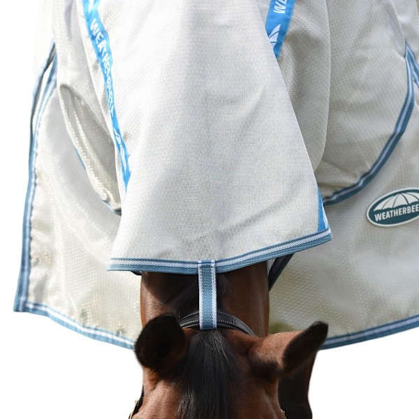 Weatherbeeta Comfitec Hexi Shield Combo Neck Horse Fly Rug 5´ 6 Silver/Teal Blue 5´ 6