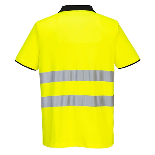 Portwest Herr PW2 Bomulls-Hi-Vis Polotröja 4XL Gul/Svart Yellow/Black 4XL