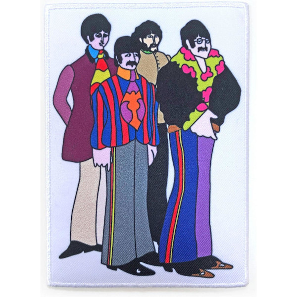The Beatles Sub Band vävd kantstrykt på lapp En storlek Flerfärgad Multicoloured One Size