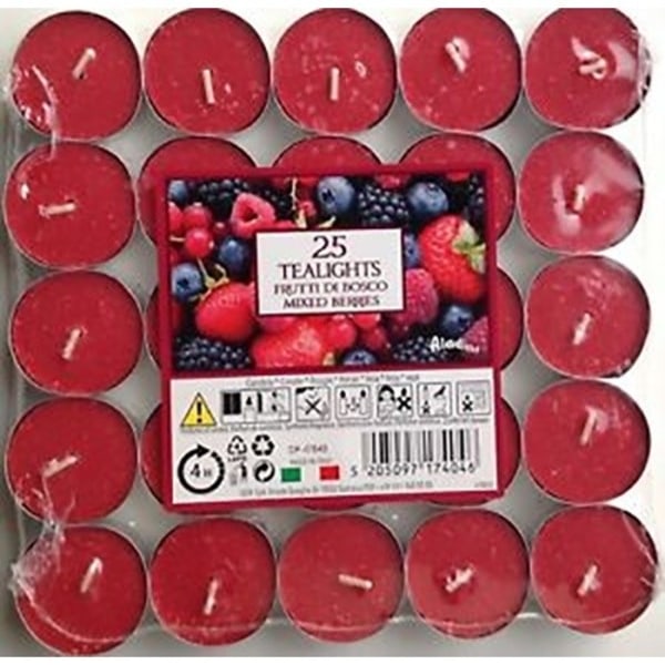 Priser Ljus Doftljus (Pack om 25) One Size Mixed Be Mixed Berries One Size