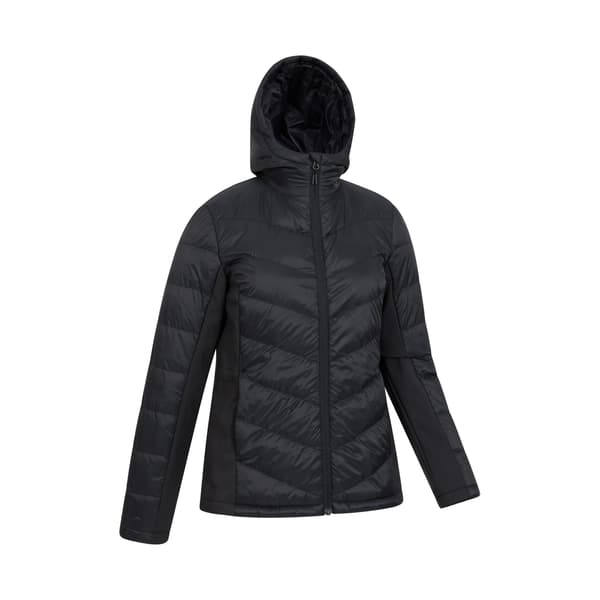 Mountain Warehouse Dam/Dam Turbine Vadderad Soft Shell Jacka Jet Black 10 UK
