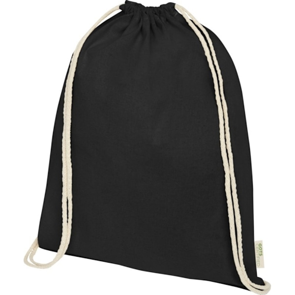 Bullet Orissa Ekologisk Bomullssnörsäck En Storlek Solid Svart Solid Black One Size