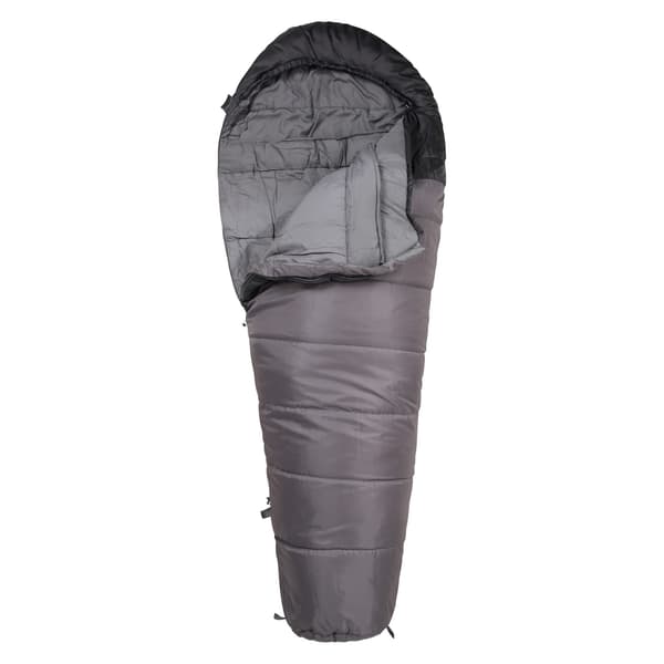 Mountain Warehouse Summit 250 Sovsäck med Vänster Blixtlås, Mumieform, 200cm Grey 200cm