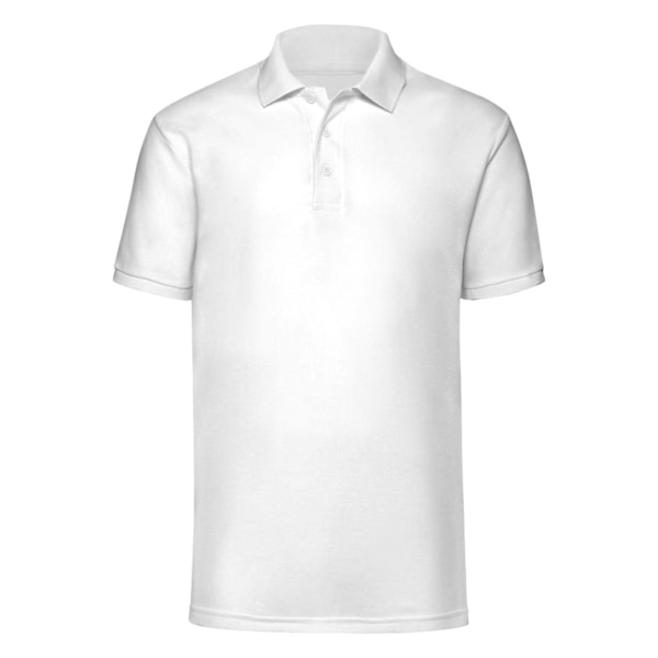 Jerzees Colours Herrarnas Ultimate Cotton Kortärmad Poloskjorta 4X White 4XL
