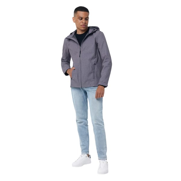 Iqoniq Makalu Återvunnen Polyester Softshelljacka för Män S Vulca Vulcano Heather Grey Heather S