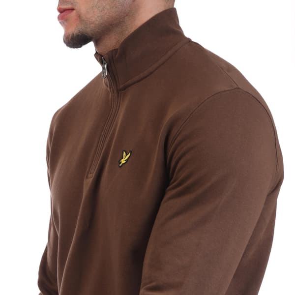 Lyle & Scott Herr Loopback Quarter Zip Tröja XS Brun Brown XS