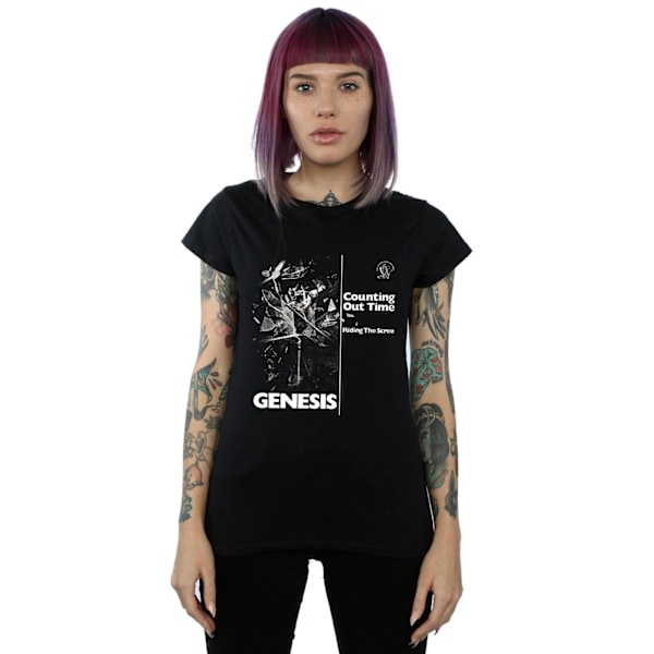 Genesis Womens/Ladies Counting Out Time Bomull T-shirt S Svart Black S