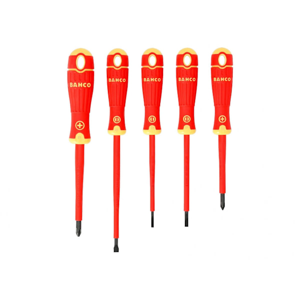 Bahco B220.005 Bahcofit Isolerade Skruvmejslar, Set om 5 Delar One Multi Colour One Size