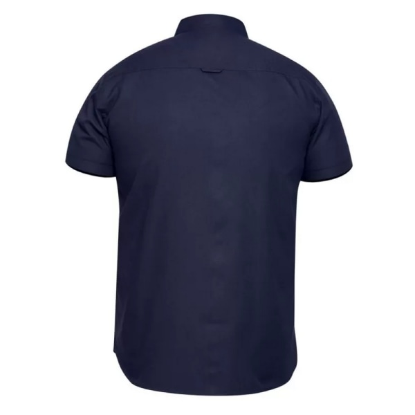 D555 Herr James Oxford Kingsize kortärmad skjorta 7XL Marinblå Navy 7XL