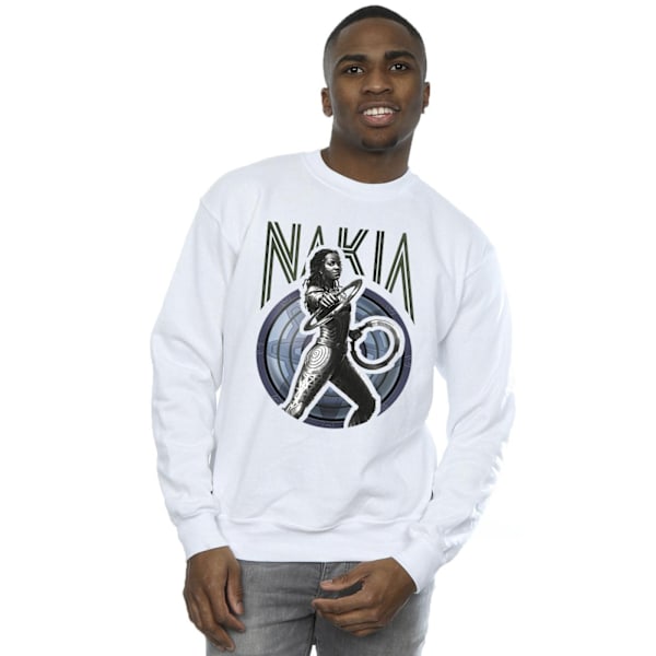 Marvel Wakanda Forever Nakia Shield Sweatshirt S Vit White S