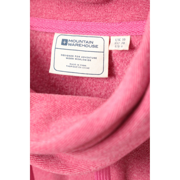 Mountain Warehouse Hebridean Fleece Tröja med Krage för Dam Dark Pink 10 UK