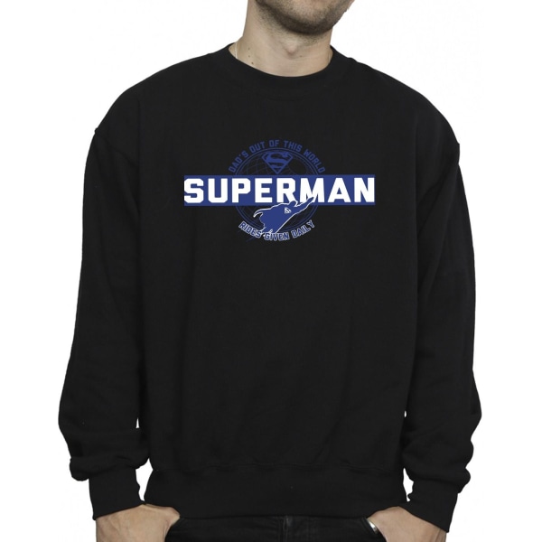 DC Comics Män Superman Out Of This World Sweatshirt M Svart Black M