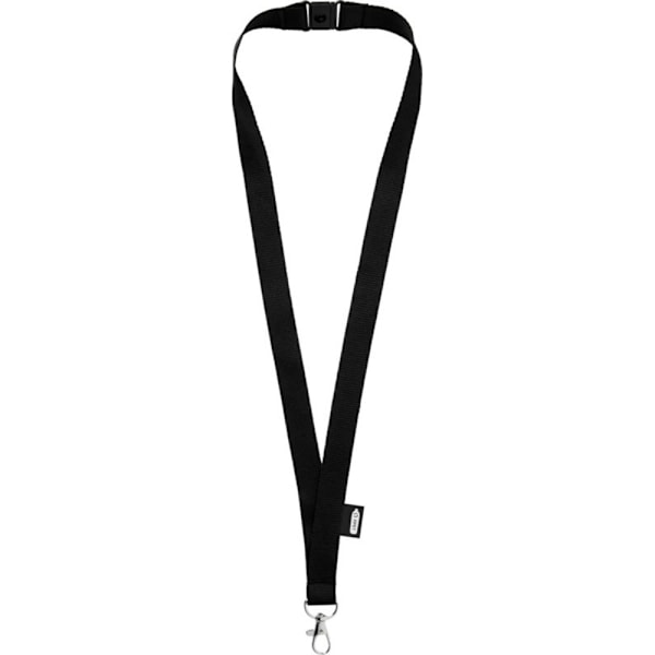 Bullet Unisex Vuxen Tom Återvunnen Lanyard En Storlek Solid Svart Solid Black One Size