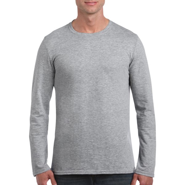 Gildan Soft Style långärmad T-shirt XL Sport Grey (RS) Sport Grey (RS) XL