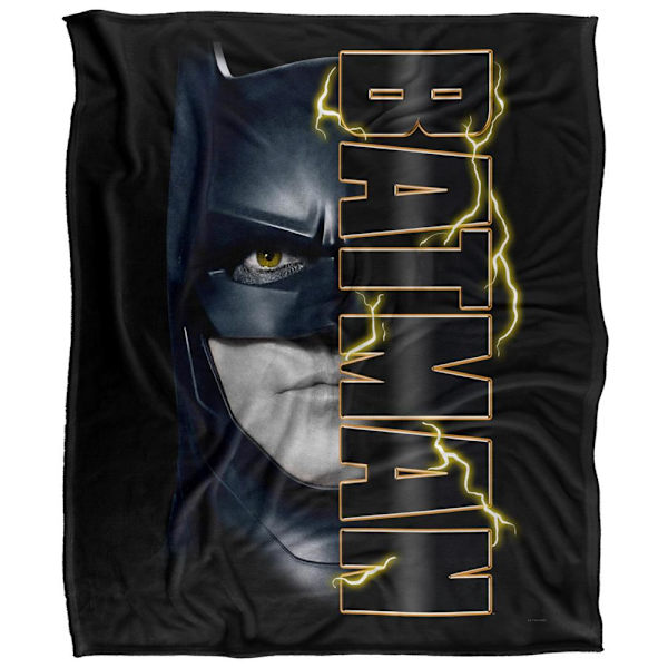 The Flash Headshot Batman Filt En Storlek Flerfärgad Multicoloured One Size