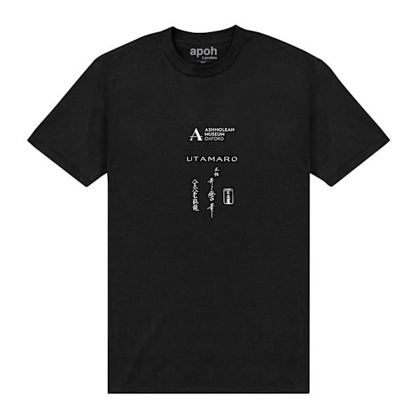 Ashmolean Unisex Vuxen Utamaro T-shirt L Svart Black L