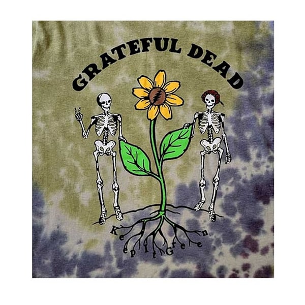 Grateful Dead Unisex Vuxen Keep It Green T-Shirt L Grå Grey L