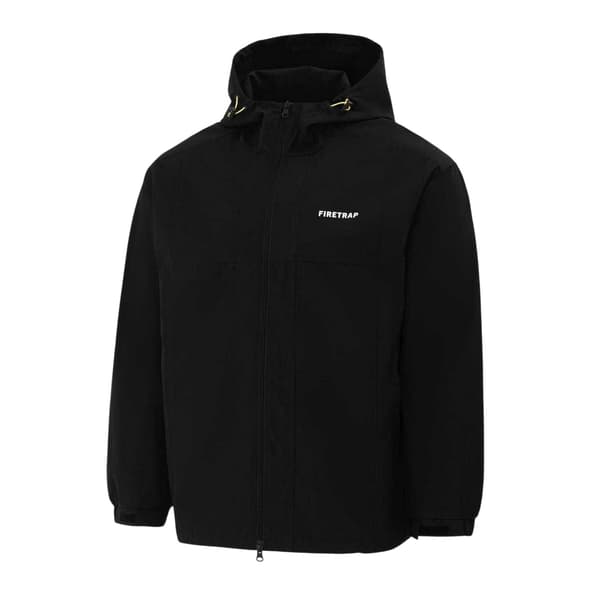 Firetrap Herr Lättviktsjacka med huva XL Svart Black XL