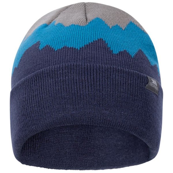 Trespass Cobbler Beanie för Herrar, Storlek One Size, Stormgrå/Bondiblå/Marinblå Storm Grey/Bondi Blue/Navy One Size