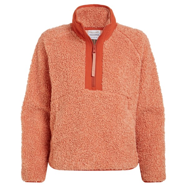 Craghoppers Toro Halvzip Fleece Topp för Kvinnor/Dam 16 UK Lera Clay 16 UK